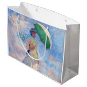 Claude Monet - Vrouw met een Parasol naar rechts Groot Cadeauzakje (Achterkant Gekanteld)