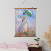 Claude Monet - Vrouw met een Parasol naar rechts Hangend Wandkleed (Slaapkamer)