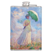 Claude Monet - Vrouw met een Parasol naar rechts Heupfles (Achterkant)