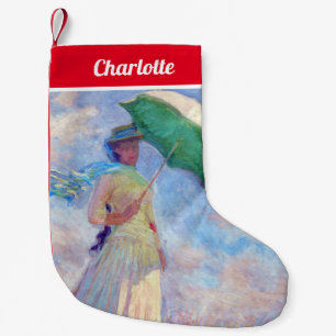 Claude Monet - Vrouw met een Parasol naar rechts Kleine Kerstsok