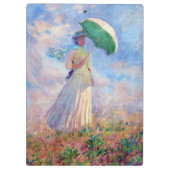 Claude Monet - Vrouw met een Parasol naar rechts Klembord (Achterkant)