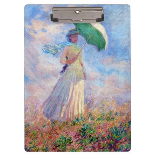 Claude Monet - Vrouw met een Parasol naar rechts Klembord (Voorkant)