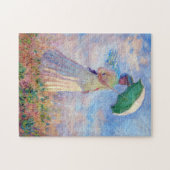 Claude Monet - Vrouw met een Parasol naar rechts Legpuzzel (Horizontaal)