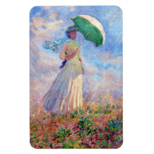 Claude Monet - Vrouw met een Parasol naar rechts Magneet