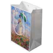 Claude Monet - Vrouw met een Parasol naar rechts Medium Cadeauzakje (Achterkant Gekanteld)