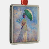 Claude Monet - Vrouw met een Parasol naar rechts Metalen Ornament (Rechts)
