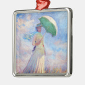 Claude Monet - Vrouw met een Parasol naar rechts Metalen Ornament (Links)