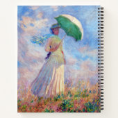 Claude Monet - Vrouw met een Parasol naar rechts Notitieboek (Achterkant)