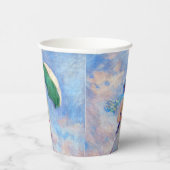 Claude Monet - Vrouw met een Parasol naar rechts Papieren Bekers (Rechts)