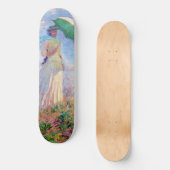 Claude Monet - Vrouw met een Parasol naar rechts Persoonlijk Skateboard (Voorkant)