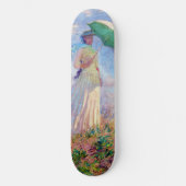 Claude Monet - Vrouw met een Parasol naar rechts Persoonlijk Skateboard (Voorkant)