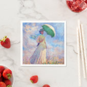 Claude Monet - Vrouw met een Parasol naar rechts Servet (Insitu)