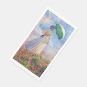 Claude Monet - Vrouw met een Parasol naar rechts Servet (Hoek)
