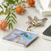 Claude Monet - Vrouw met een Parasol naar rechts Sleutelhanger (Zijkant)