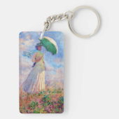 Claude Monet - Vrouw met een Parasol naar rechts Sleutelhanger (achterkant)