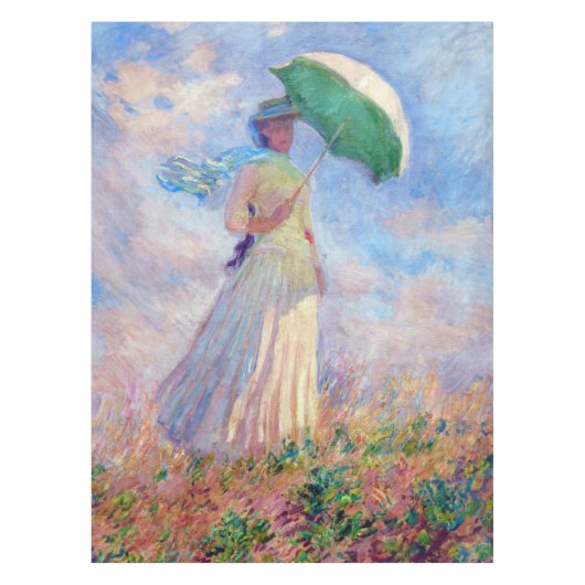 Claude Monet - Vrouw met een Parasol naar rechts Tafelkleed (Voorkant)