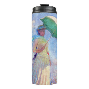 Claude Monet - Vrouw met een Parasol naar rechts Thermosbeker