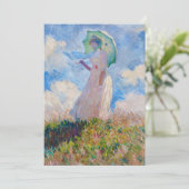 Claude Monet - Vrouw met een parasol/paraplu Kaart (Staand voorkant)