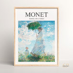 Claude Monet Vrouw met een Parasol  Schilderij Poster<br><div class="desc">Stap in de lichtgevende wereld van de kunst van Claude Monet met deze prachtige kunstprint. Met het iconische schilderij "Vrouw met een Parasol - Madame Monet en Haar Zoon", vangt dit meesterwerk een openhartig moment van een moeder en kind te midden van de schoonheid van natuur. Verhoog uw leefruimte met...</div>