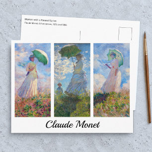 Claude Monet -  Vrouw met een Parasol serie Briefkaart