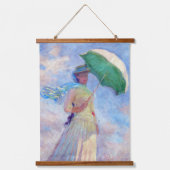 Claude Monet - Vrouw met een serie van Parasol Hangend Wandkleed (Voorkant)