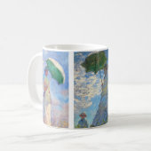Claude Monet - Vrouw met een serie van Parasol Koffiemok (Voorkant links)