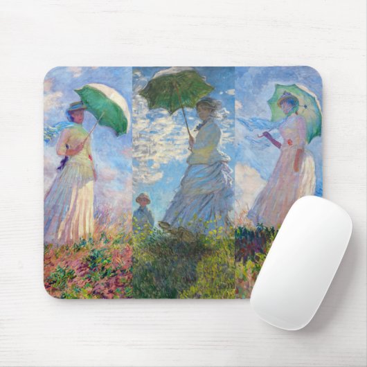 Claude Monet - Vrouw met een serie van Parasol Muismat (Met muis)
