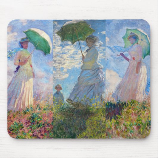 Claude Monet - Vrouw met een serie van Parasol Muismat (Voorkant)