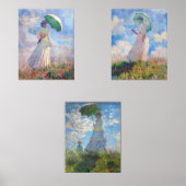 Claude Monet - Vrouw met een serie van Parasol Muurkunst Sets (Voorkant)
