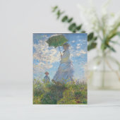 Claude Monet | Vrouw met parasol Briefkaart (Staand voorkant)