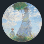 CLAUDE MONET "VROUW MET PARASOL" ENVELOPE RONDE STICKER<br><div class="desc">CLAUDE MONET "VROUW MET EEN PARASOL" RONDE SEAL STICKER</div>