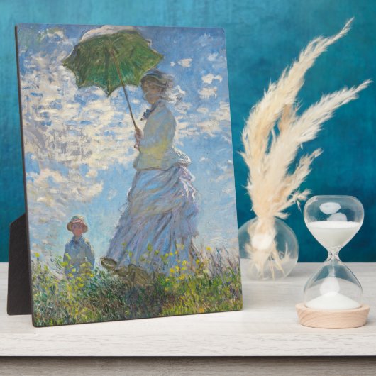 Claude Monet | Vrouw met parasol Fotoplaat (Zijkant)