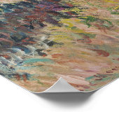 Claude Monet | Vrouw met Parasol links gedraaid Poster (Hoek)