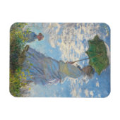 Claude Monet | Vrouw met parasol Magneet (Horizontaal)