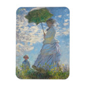 Claude Monet | Vrouw met parasol Magneet (Verticaal)