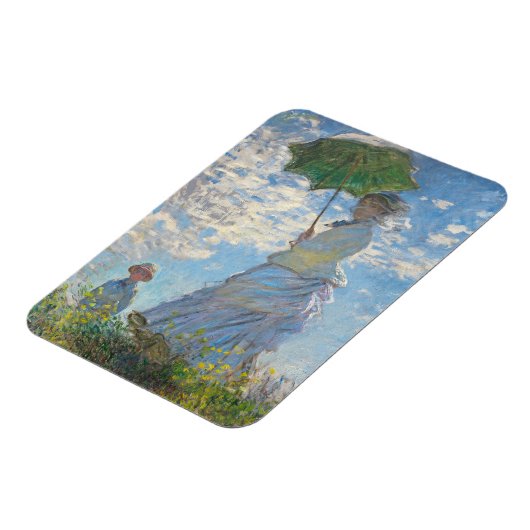Claude Monet | Vrouw met parasol Magneet (Linkerzijde)