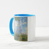 Claude Monet | Vrouw met parasol Mok (Voorkant links)