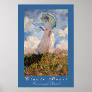 Claude Monet: Vrouw met Parasol Poster