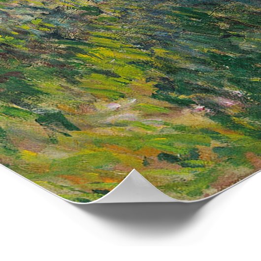 Claude Monet | Vrouw met parasol Poster (Hoek)