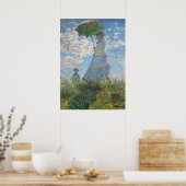 Claude Monet | Vrouw met parasol Poster (Keuken)