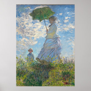 Claude Monet   Vrouw met parasol Poster