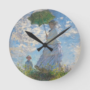 Claude Monet   Vrouw met parasol Ronde Klok