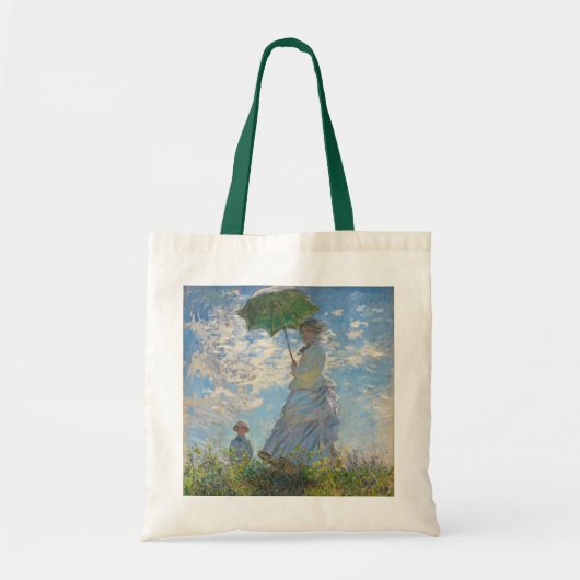 Claude Monet | Vrouw met parasol Tote Bag (Voorkant)