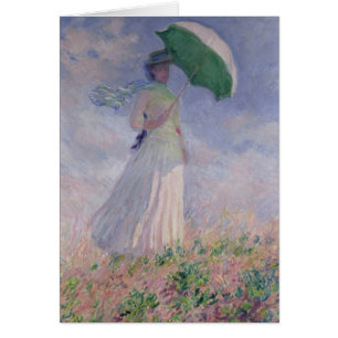 Claude Monet   Vrouw met recht gedraaide parasol