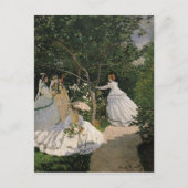 Claude Monet | Vrouwen in de Tuin, 1866 Briefkaart (Voorkant)