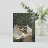 Claude Monet | Vrouwen in de Tuin, 1866 Briefkaart (Staand voorkant)