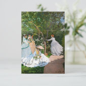 Claude Monet - Vrouwen in de tuin Bedankkaart (Staand voorkant)