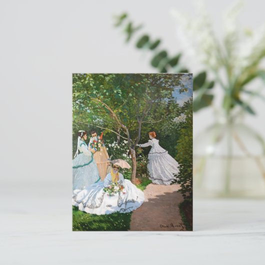 Claude Monet - Vrouwen in de tuin Briefkaart (Staand voorkant)