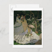 Claude Monet | Vrouwen in de tuin Briefkaart (Voorkant / Achterkant)