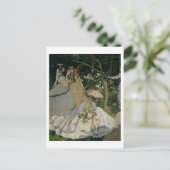 Claude Monet | Vrouwen in de tuin Briefkaart (Staand voorkant)